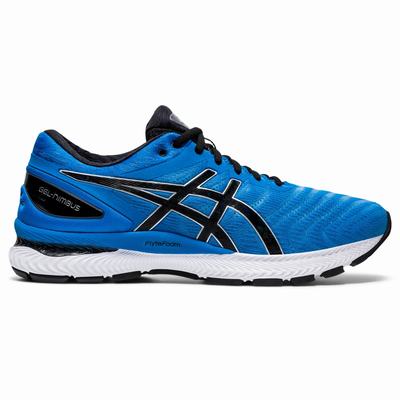 Asics Gel-Nimbus 22 (4E) - Miesten Juoksukengät - Sininen/Mustat